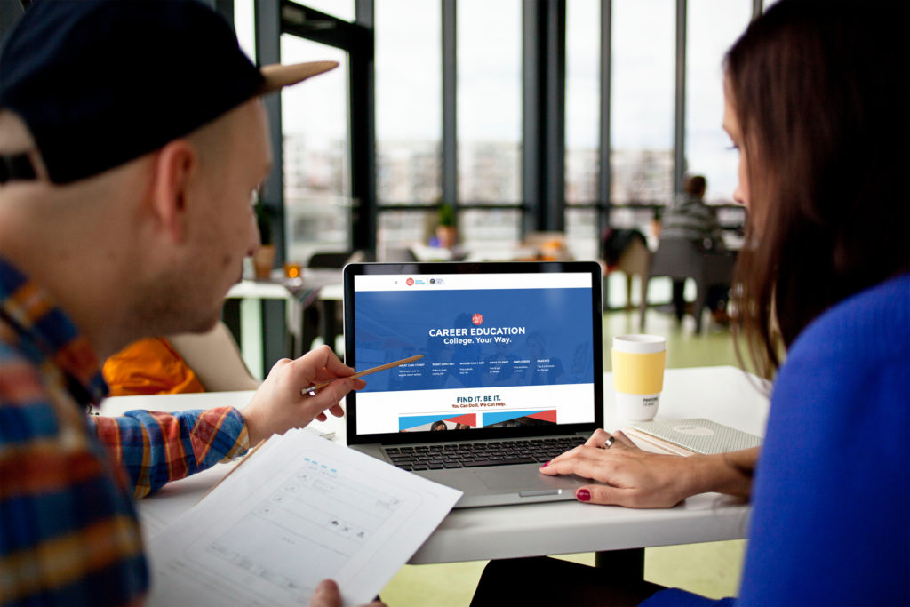 This is FCM portfolio for CTE desktop mockup design