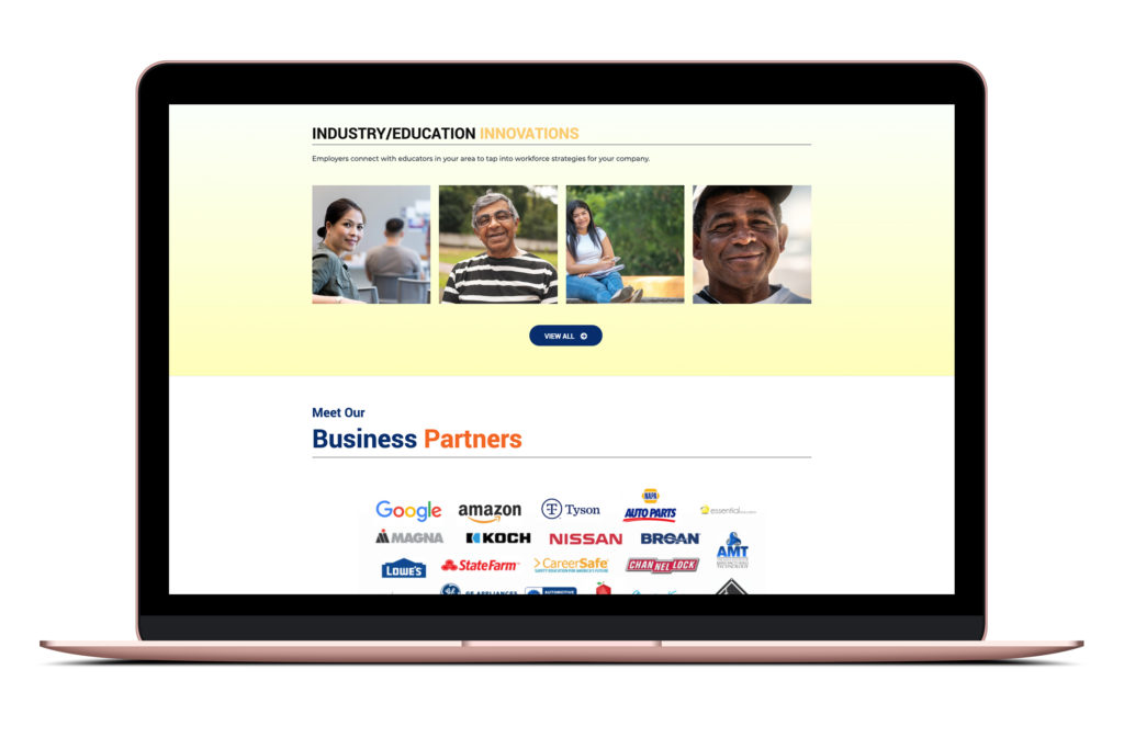 This is FCM portfolio for Behind Every Employer Campaign Desktop mockup design