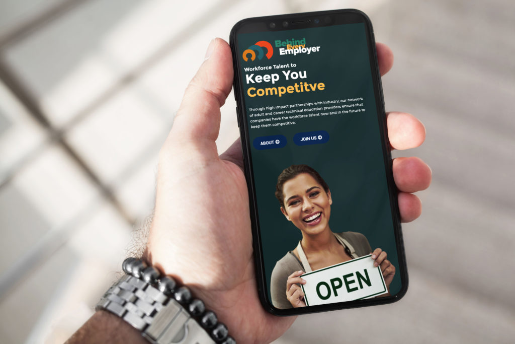 This is FCM portfolio for Behind every employer campaign Mobile mockup