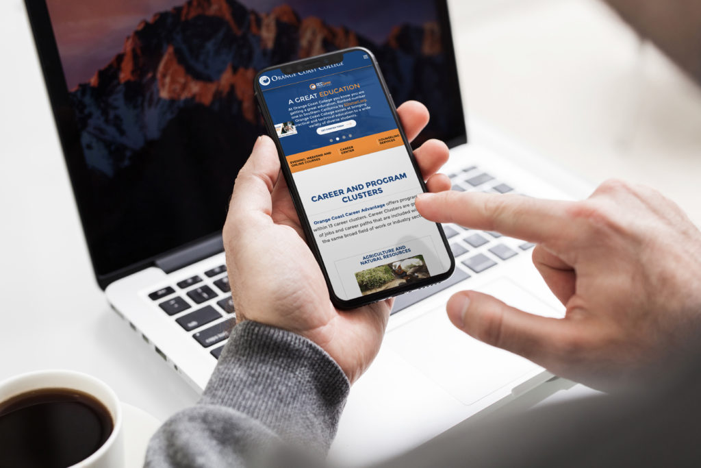 This is FCM portfolio for OCC Mobile mockup