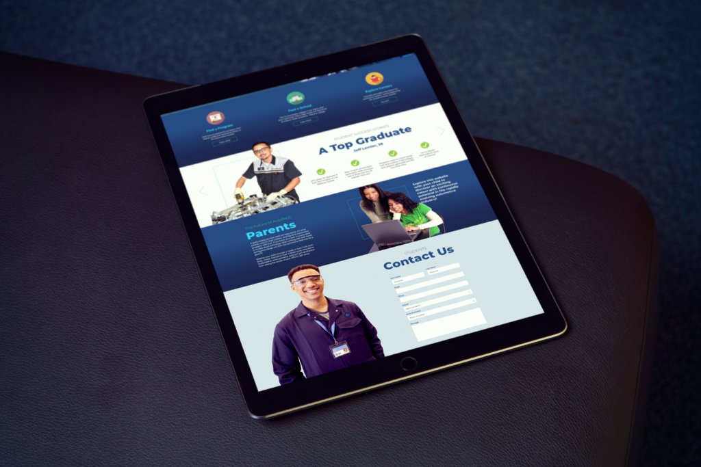 Bay Area Regional CTE Campaign: NextGenAuto Website Mockup